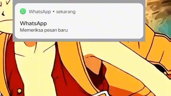 yahh gitu lah WA gua kira ada pesan masuk atau apa gitu ehhh ternyata memeriksa pesan baru anyingg