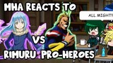 MHA/BNHA Reacts to Rimuru Tempest VS. Top 10 Pro Heroes || Gacha Club ||