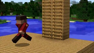 Minecraft vs dunia nyata, membangun tembok bata pada kenyataannya sepenuhnya menyembuhkan gangguan o