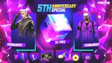 Free Fire 5th Anniversary Event | Anniversary Calender | How To Claim 5th Anniversary Free Rewards