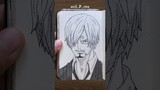 [ASMR] Drawing Sanji 👨‍🍳 - One Piece #satisfying #shorts #asmr