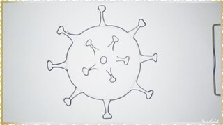 Cara Mudah Menggambar Virus Corona | Tutorial Indonesia