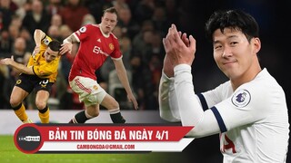 Bản tin Bóng Đá ngày 4/1 | MU thua trận đầu tiên dưới thời Rangnick; Son giành QBV châu Á 2021