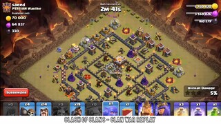 Clan War Attack Replay | Clash of Clan