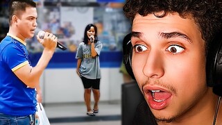 Beautiful Filipino Duet in a Mall!