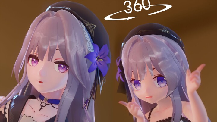 [360° Panoramic VR] The ingenious girl will not be stained with your color~