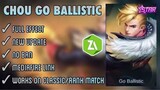 New Chou Go Ballistic Starlight Script Skin | Full Effect | Mobile Legends Bang Bang