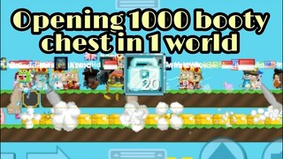 Growtopia Opening 1,000 booty chest (only in 1 world)