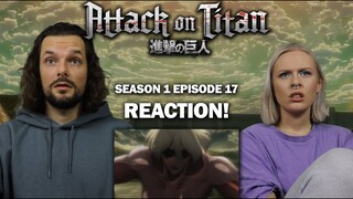 Attack on Titan S01E17 'Female Titan: The 57th Exterior Scouting Mission, Part 1' - Reaction!