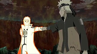 Naruto and Minato fight side by side