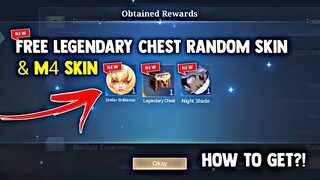 HOW TO GET LEGENDARY CHEST SKIN AND RANDOM SKIN REWARDS! FREE SKIN! LEGIT! | MOBILE LEGENDS 2023