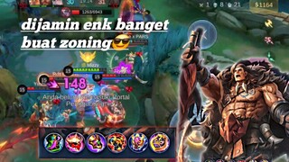 buat meta sekarang enk banget ini hero buat zoning+gankking!!