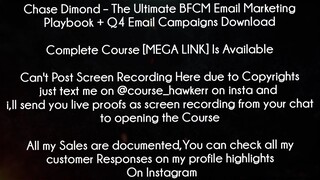 Chase Dimond Course The Ultimate BFCM Email Marketing Playbook + Q4 Email Campaigns Download