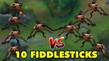 10 Fiddlesticks Mới trong 1 trận LMHT sẽ như thế nào? Fiddlesticks vs Fiddlesticks Một Cho Tất cả