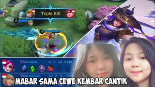 NIATNYA MAU NUNJUKIN FANNY DARAT NO1 INDO KE CEWE CANTIK KEMBAR EH MALAH DIGENDONG - MOBILE LEGENDS