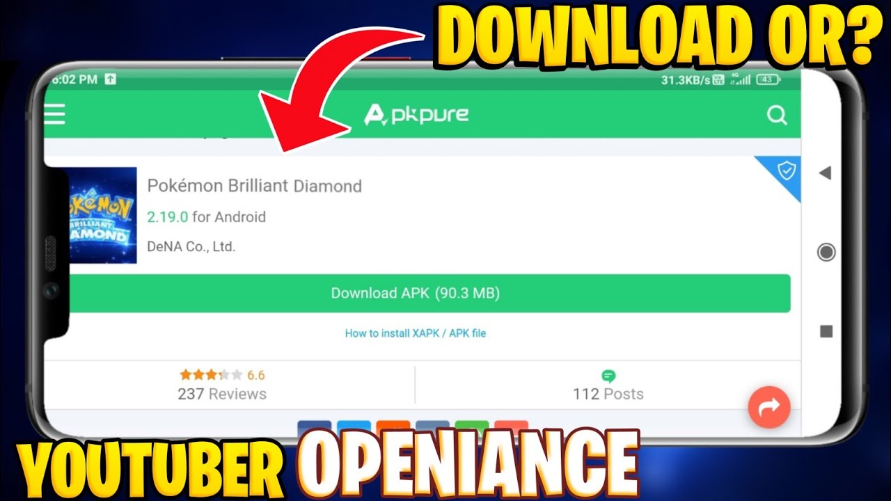 Download Official Pokemon Brilliant Diamond for Android