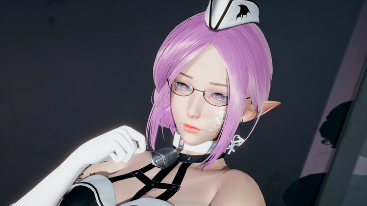 Mature black with attractive purple. Also yandere and animal ears. Do you like it?