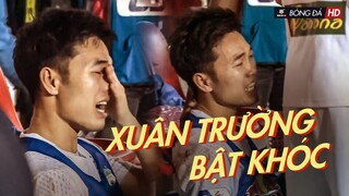 Xuân Trường BẬT KHÓC sau trận đấu vì lần đầu tiên được BÓN HÀNH HÀ NỘI FC