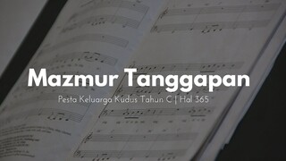 Mazmur Tanggapan Pesta Keluarga Kudus Tahun C - JenniferOdelia