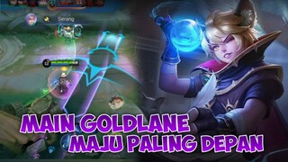 MAIN GOLDLANE MAJU PALING DEPAN - Mobile Legends