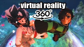 🔥EPICA ESCENA DE TANJIRO DIOS DEL FUEGO vs RUI en REALIDAD VIRTUAL (PARTE 2) 😎 (anime vr)