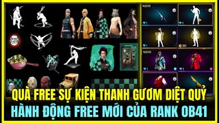 (Free Fire) QUÀ FREE SỰ KIỆN THANH GƯƠM DIỆT QUỶ SIÊU KHỦNG, HÀNH ĐỘNG FREE CỦA RANK MỚI SIÊU XỊN