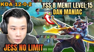 YI SUN SHIN JESSNOLIMIT 8 MENIT LEVEL 15 DAN DAPAT MANIAC || CARA FARMING YSS BY JESSNOLIMIT