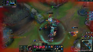 Kled bật R dive trụ cực căng trong liên minh huyền thoại #game
