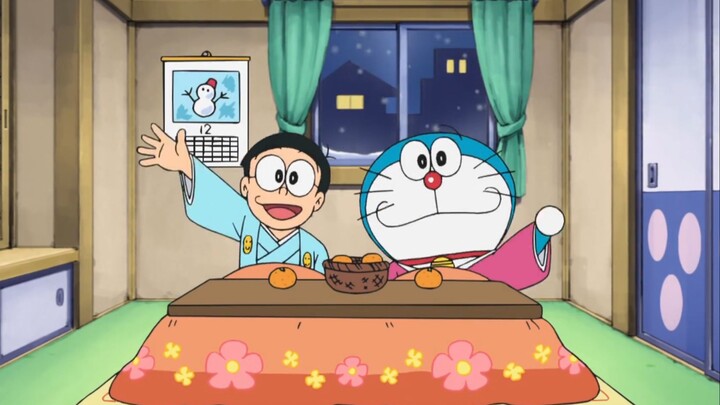 Doraemon: 2024 is coming, let's watch a New Year's Eve fireworks show with Doraemon