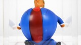 What will happen if a Donald Trump figurine is in a vacuum box?