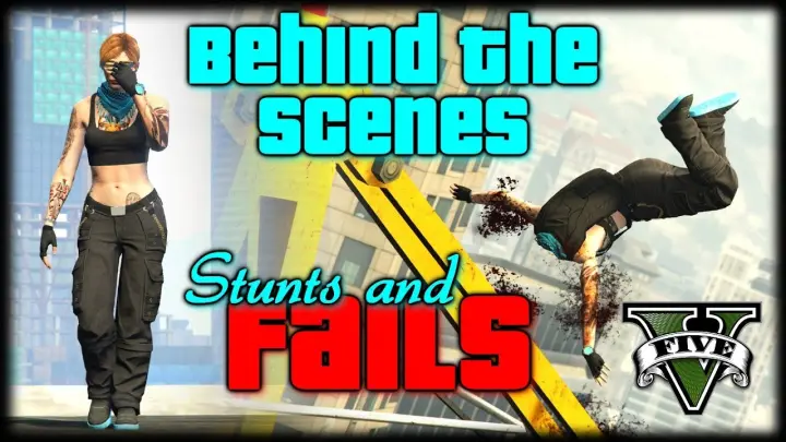 Behind The Scenes - Making Of A GTAV Stunt Montage (Stunts And Fails)