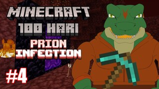Petualangan di Neraka! 100 Hari Terror Prion Infection di Minecraft Indonesia Episode 4