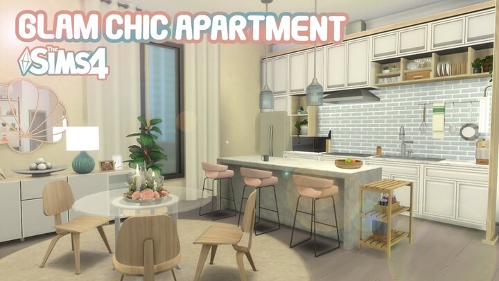 Glam Chic Apartment | Stop Motion Build | +CC | Sims 4