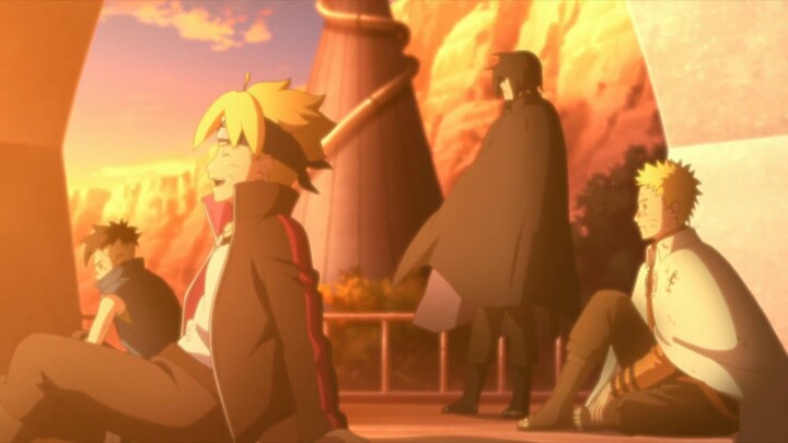 Naruto Sasuke Boruto Comes Back to Village After Defeating Isshiki Otsutsuki