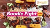 BOODLE FIGHT - How to Make a Simple  Filipino Boodle Fight with Chicken Barbecue