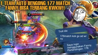 REAKSI 1 TEAM LIAT 177 MATCH FANNY NO WR FIRST PICK, 1 TEAM AUTO KAGET LIAT KABELNYA KWKW