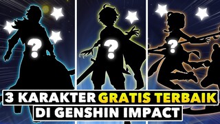 3 KARAKTER GRATIS TERBAIK di Genshin Impact