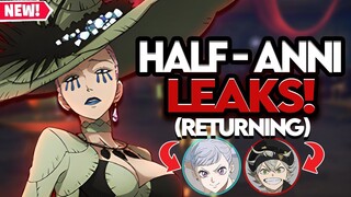 BLACK CLOVER MOBILE 1/2 YEAR ANNI LEAKS! WITCH QUEEN, 3RD EYE FANA & MORE! SEASON 2 NOELLE IS BACK!!