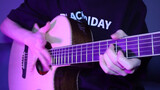 Fingerstyle gitar memainkan "Summer Soseki", menggunakan kedua tangan untuk menghadirkan musim panas