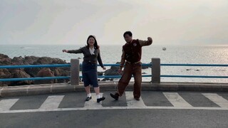 Langsung ke pantai! Qingdao sangat cantik! tarian ayunan