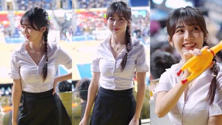 Cute and sexy, with a graceful figure, Fubon Guardians Dacimei, is she the cheerleader you most want