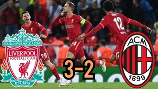 Liverpool-Milan 3-2 Hightlight livescore  report [Rampant Reds defeat Milan in Anfield thriller]