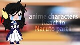 anime characters react to naruto part1