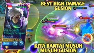 best damage gusion, kita bantai musuh musuh gusion