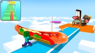 Monster School _ I WANT HOT DOG SANDWICH RUNNER CHALLENGE- Minecraft animation