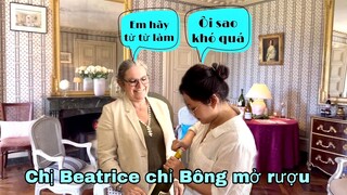 Bông theo cô đi làm được chị Beatrice chỉ kinh nghiệm, Mai le cuộc sống ở Pháp