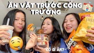 ĂN VẶT TRƯỚC CỔNG TRƯỜNG MÌNH!! (có gì ăn??)