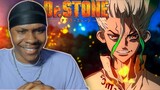 DR STONE All Opening 1-3 BLIND REACTION | Anime OP Reaction