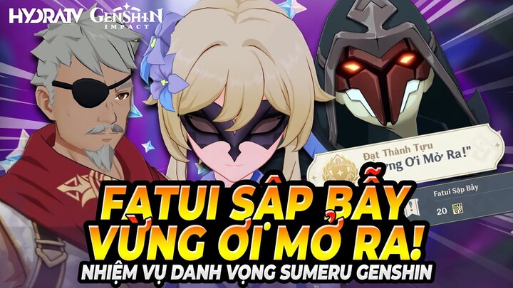 Thành Tựu Ẩn Dễ Kiếm, Gần 100 Nguyên Thạch? Fatui Sập Bẫy! Vừng Ơi Mở Ra! Sumeru 3.0 Genshin Impact