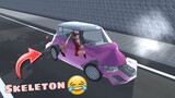 Make the car into a skeleton CHALLENGE! 🤣 | Sakura School Simulator